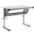 Kinderschreibtisch Schülerschreibtisch Schreibtisch Tisch MADS höhen- und neigungsverstellbar, weiß, stabiles Metallgestell - 4