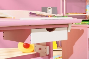 Links 99800350 Kinderschreibtisch Schülerschreibtisch Schreibtisch Kinderzimmer Tisch, rosa - 5