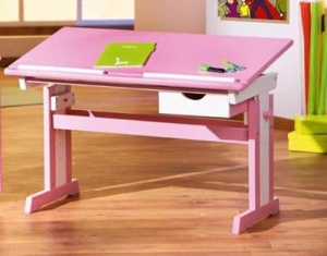 Links 99800350 Kinderschreibtisch Schülerschreibtisch Schreibtisch Kinderzimmer Tisch, rosa - 8
