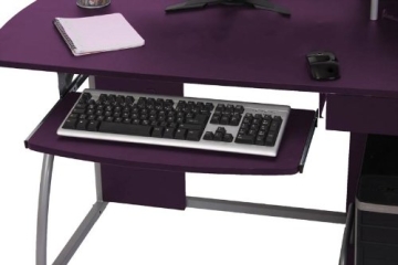 Jugend-Schreibtisch Computertisch Bürotisch Ohio II, ca 90x115x55cm ~ lila - 3