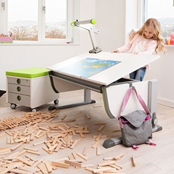 Moll Schreibtisch Joker | Ahorndekor | Höhenverstellbarvon 53-82 cm | Kinderschreibtisch - 7