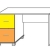 Schreibtisch Computertisch P5T55F24 Kinderzimmer ahorn gelb orange - 2